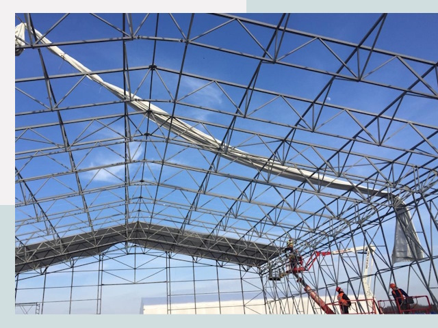 Шатровые ангары от 609 руб. в Благовещенске и Башкирии