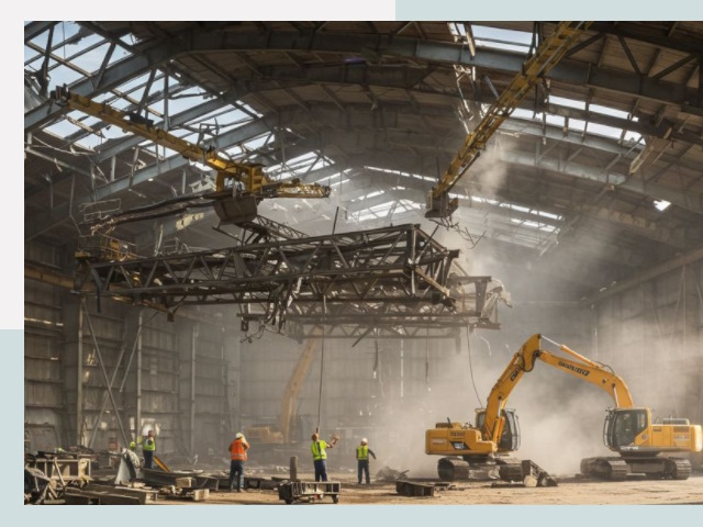 Демонтаж ангаров в Благовещенске от 609 руб. за м²